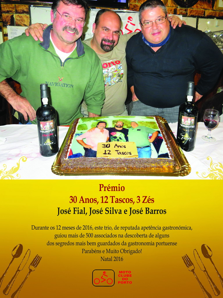 Prémio MCP 2016 Três Zés