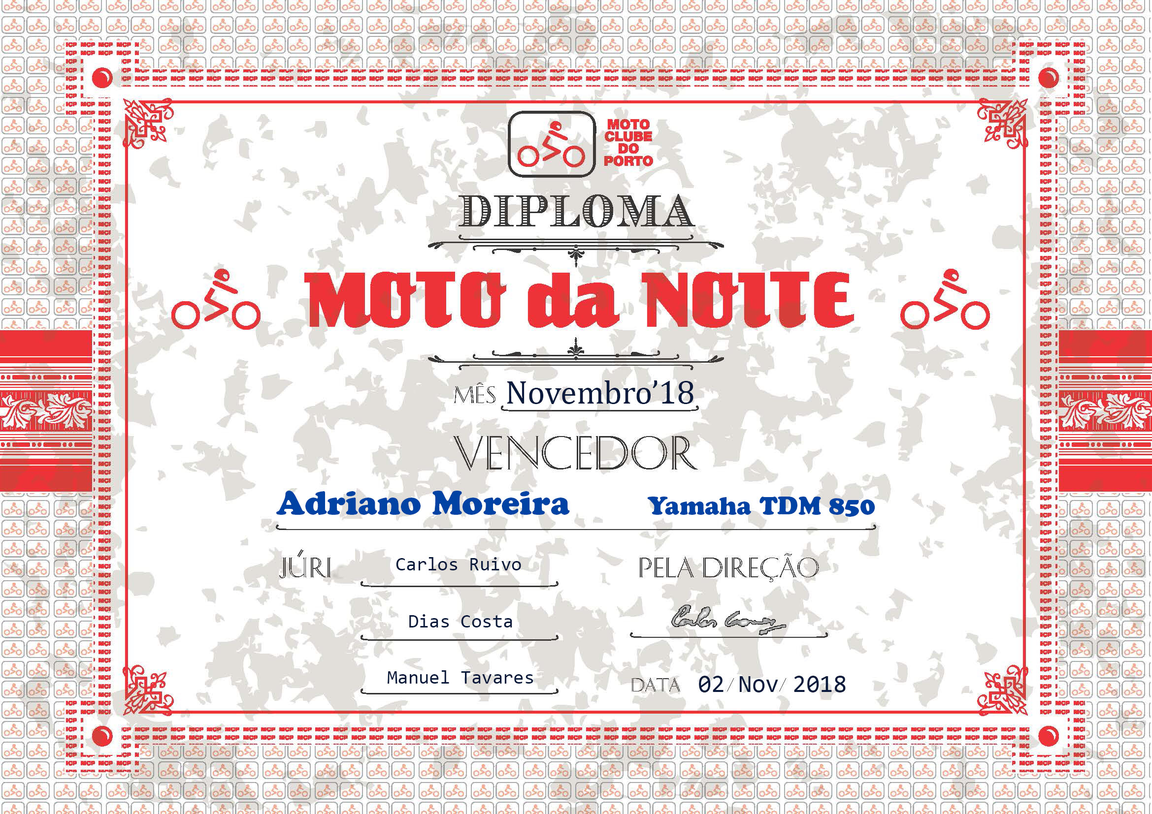 Moto da noite de Novembro'18