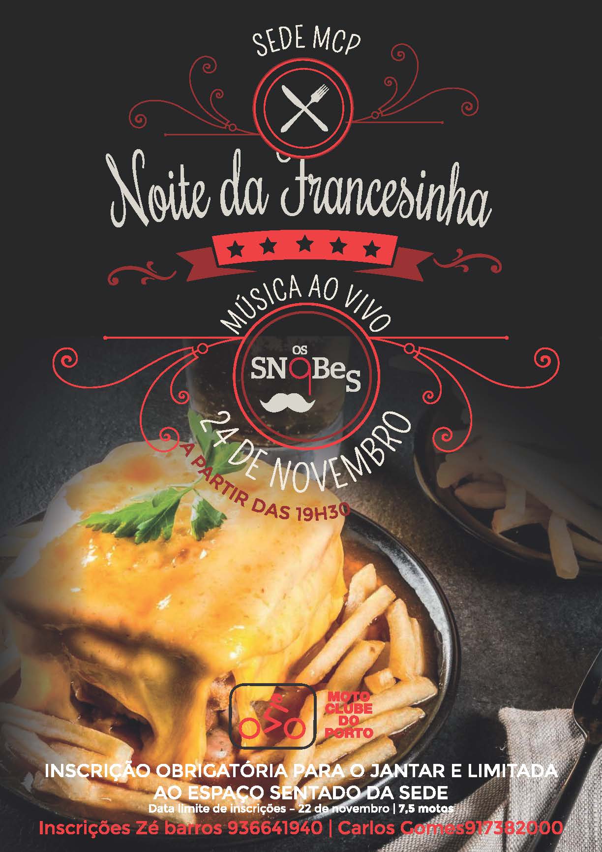 Noite da Francesinha com Música ao Vivo