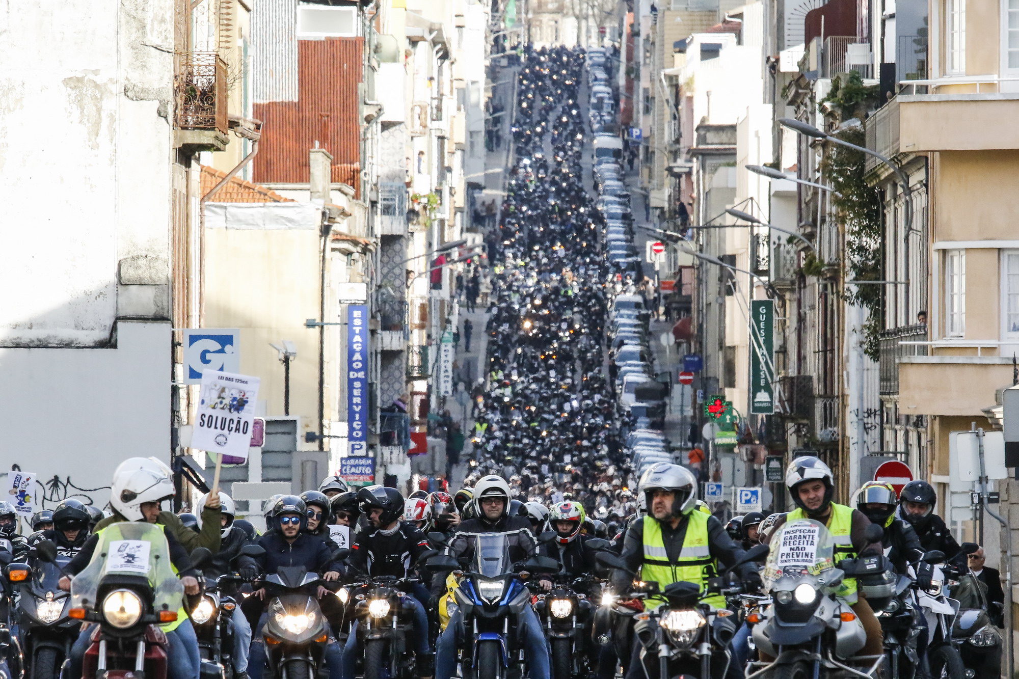Manifestação de Motociclistas Porto 18 fev 2018