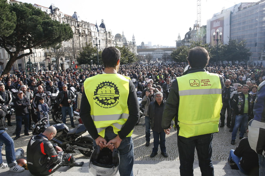 Manifestação de Motociclistas Porto 18 fev 2018