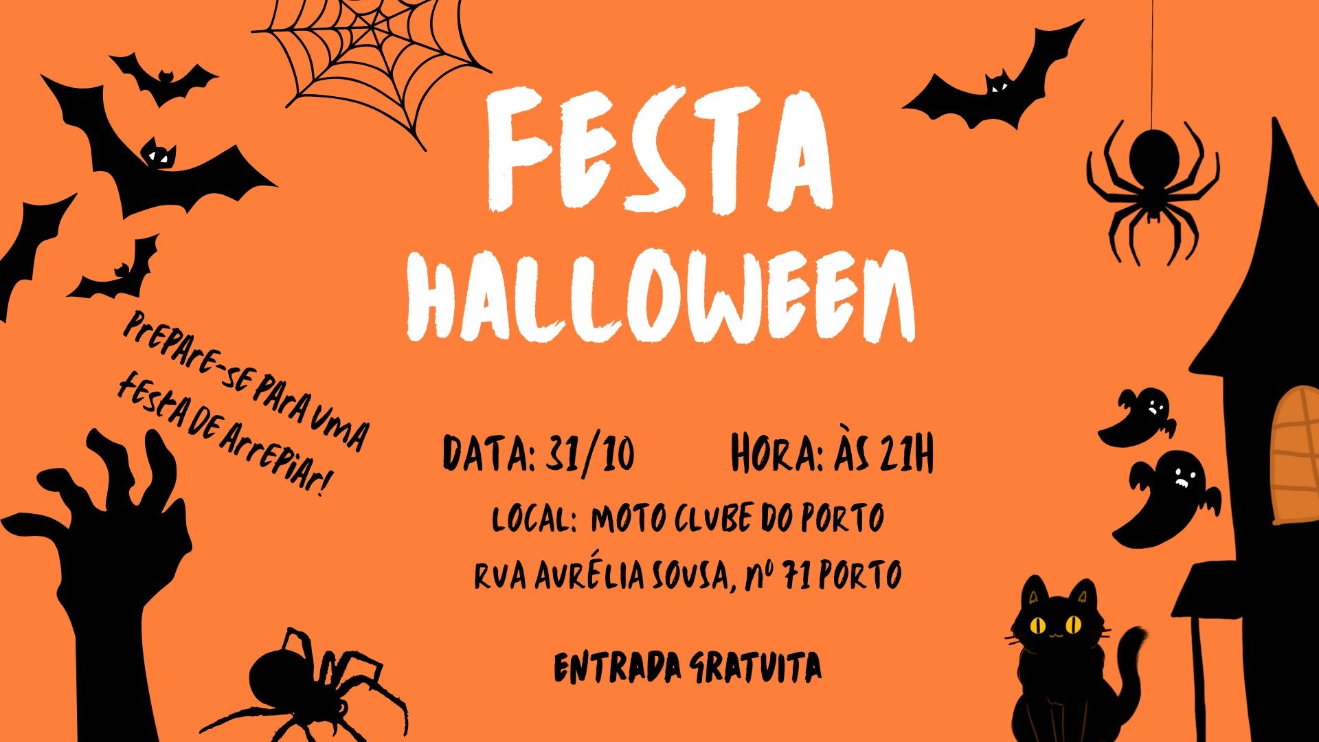 Cartaz Festa Halloween
